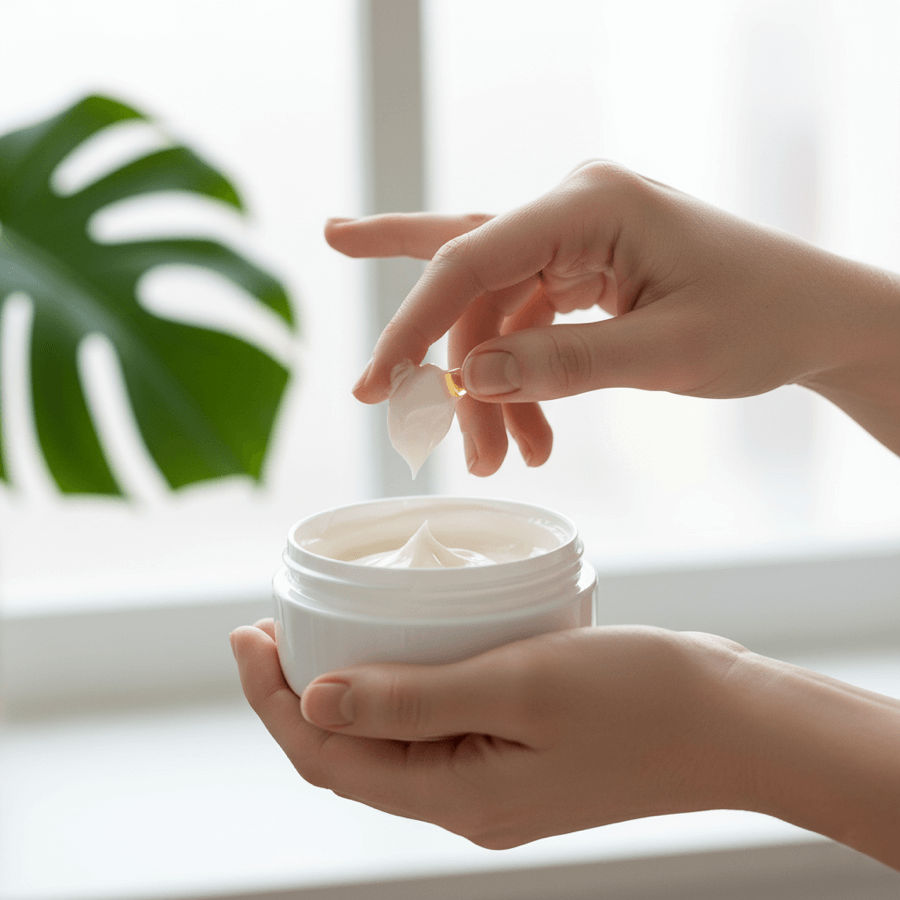 Customer-Centric - Person using skincare